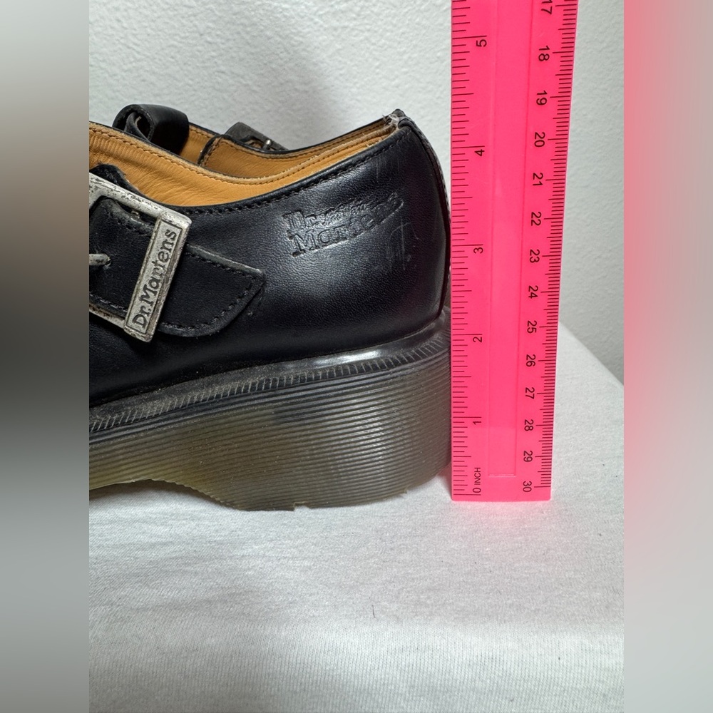 Vintage Dr. Martens 🇬🇧Made in England 8334 Chunky Platform Black Mary Janes US 7 - Picture 12 of 16